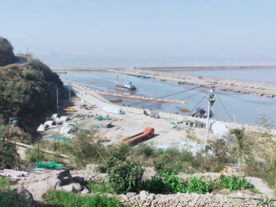 浙江金七門核電廠混凝土攪拌站及砂石廠臨時供電工程一階段順利送電！